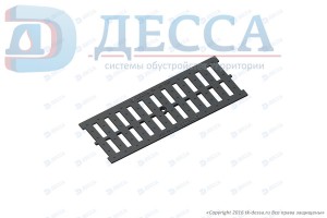 Решетка водоприемная -15.18,6.50- щелевая чугунная ВЧ-50, кл.С (5160-д)