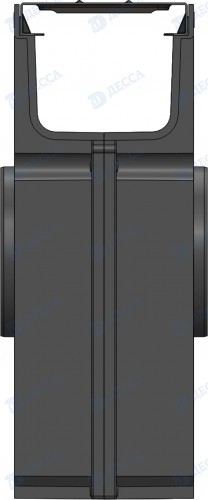 Комплект: Пескоуловитель для пластиковых лотков Лайт -10.11,5.32- пластиковый с решеткой стальной кл.А